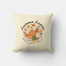 Herbstblätter und Pumpkins - Gemütlicher leichter
