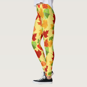 Herbstblätter und Umbrellas Leggings