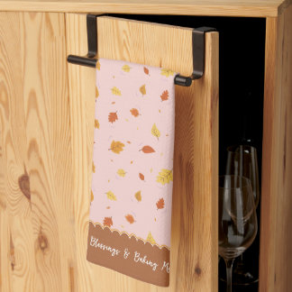 Herbstblätter zählen Segen Backen Erinnerungen Geschirrtuch