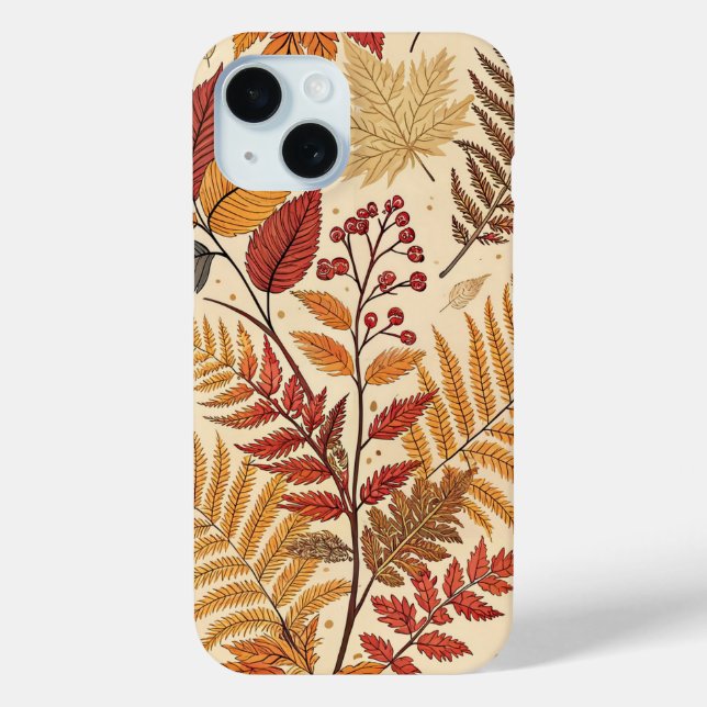 Herbstblättern und Berries - warme, erdige Töne Case-Mate iPhone Hülle (Rückseite)