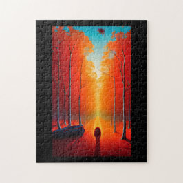 Herbstblätterung Alien Orange goldene Blätter rot