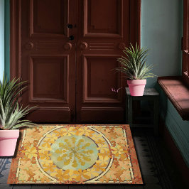 Herbstblätterung durch A. Mucha -1902 Fußmatte