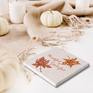 Herbstblätterung Erntedank Steinuntersetzer
