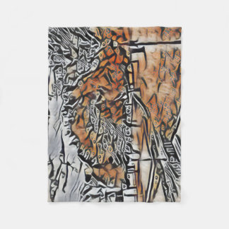 Herbstblätterung im Park Fleecedecke