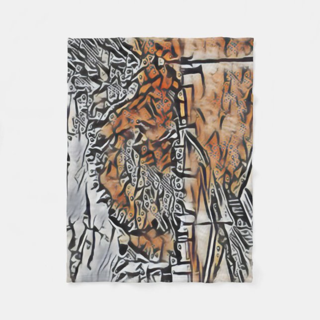 Herbstblätterung im Park Fleecedecke (Vorderseite)