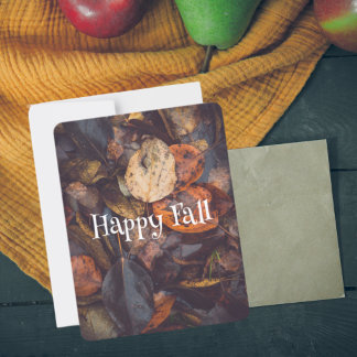 Herbstblätterung Karte