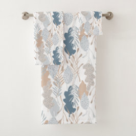 Herbstblättriges Badetuch-Set Badhandtuch Set