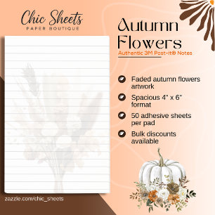 Herbstblumen 3M Post-it® Notizen