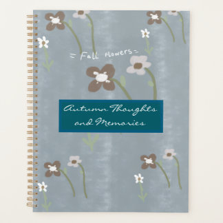 Herbstblumen Aquarell Herbst Notizbuch Planer