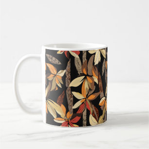 Herbstblumenmuster Kaffeetasse