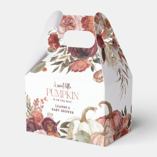 Herbstblüten 'ein kleiner Kürbis' Baby Shower Geschenkschachtel