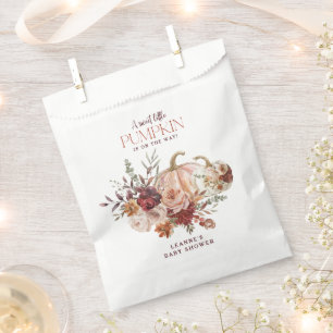 Herbstblüten 'ein kleiner Kürbis' Babyparty Geschenktütchen