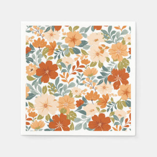 Herbstblüten - Herbstgarten Serviette
