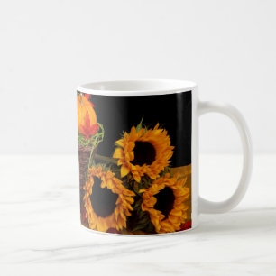 Herbstblütendekoration Kaffeetasse
