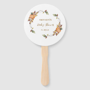 Herbstboho Rustic Pumpkin Baby Dusche Fächer
