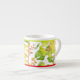 Herbstbrände auf einer Espresso-Tasse Espressotasse
