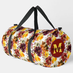 Herbstbraun orange Herbstfarben groß Duffle Bag