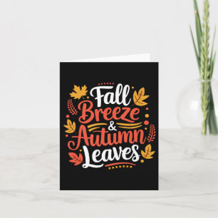 Herbstbrise Blätter Ahornleaf für Frauen Gir Karte