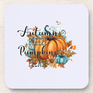 Herbstbrise, Pumpkins Bitte - Gemütliche Herbstunt Getränkeuntersetzer