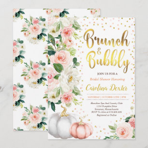Herbstbrunch und Brautdusche Einladung