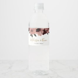Herbstburgund Flora Flasche