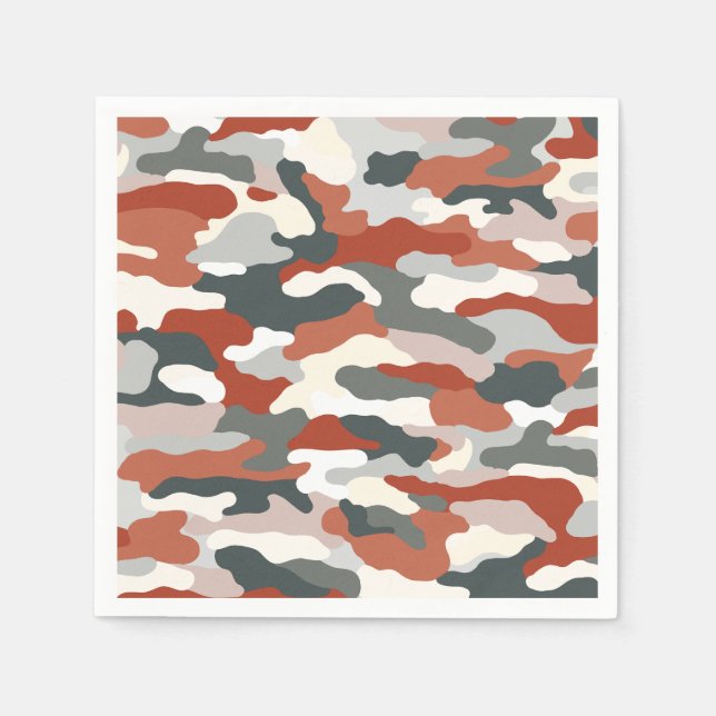 HerbstCamouflage Serviette (Vorderseite)