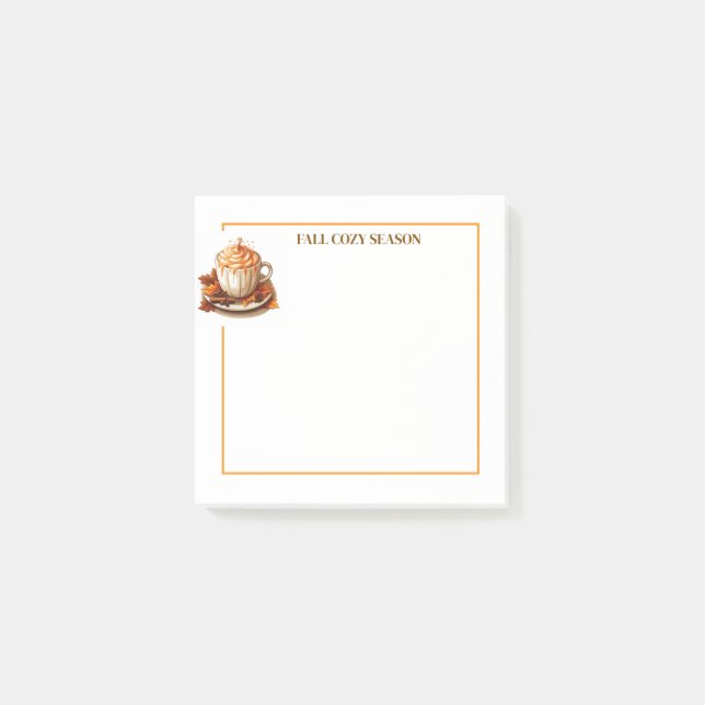 Herbstcozy Season Post Notes Post-it Klebezettel (Vorderseite)