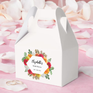 Herbstdahlia Floral Fall Brautparty Geschenkschachtel
