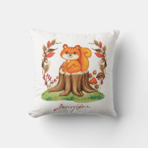 Herbstdekor Niedliches Baby Eichhörnchen Kinderzim