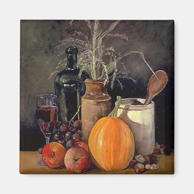 Herbstdekorationen auf dem Tabellenblatt Magnet (Vorne)