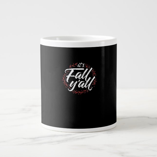 Herbstdesign kreativ Lässig Jumbo-Tasse (Vorderseite)