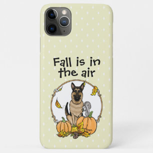 Herbstdeutscher Schäferhund (schwarz-braun) Pumpki Case-Mate iPhone Hülle