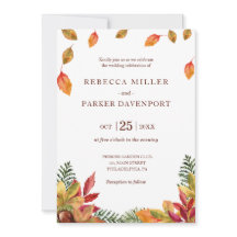 Herbstduft Hochzeitseinladung