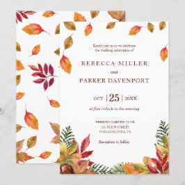 Herbstduft Hochzeitseinladung Einladung