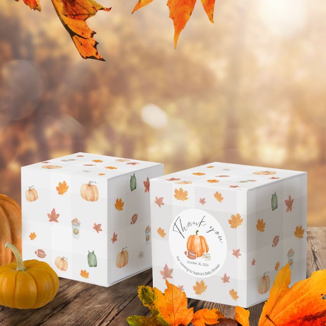 Herbstdusche, geschlechtsneutral, Pumpkin Geschenkschachtel (Von Creator hochgeladen)