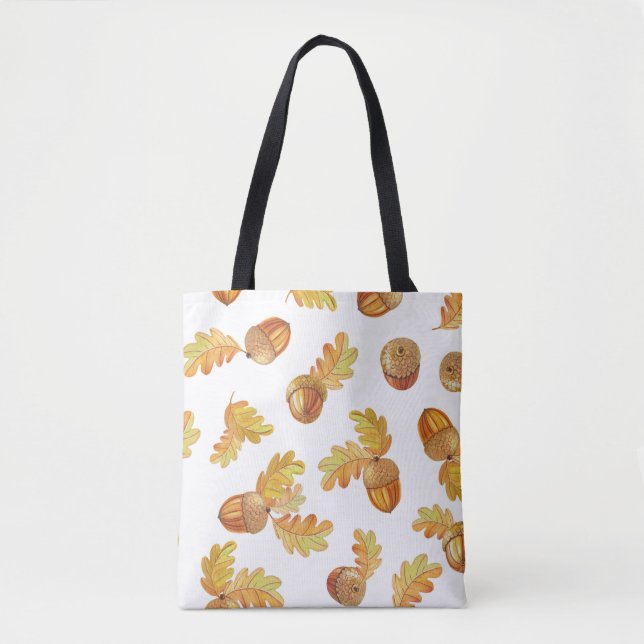 Herbsteiche Blätter: buntes Muster. Tasche (Vorderseite)