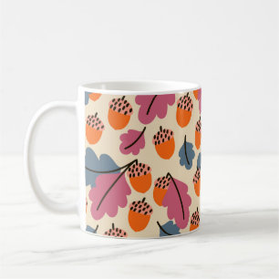Herbsteiche: Blätter und Acornmuster Kaffeetasse