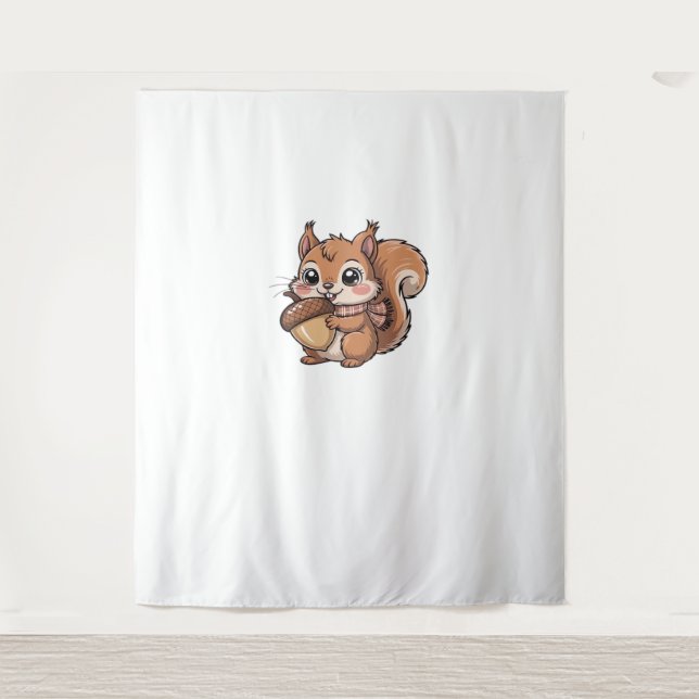 Herbsteichhörnchen Klassischer T - Shirt Wandteppich (Vorderseite)