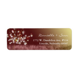 Herbstelegance Dandelion Wedding Address