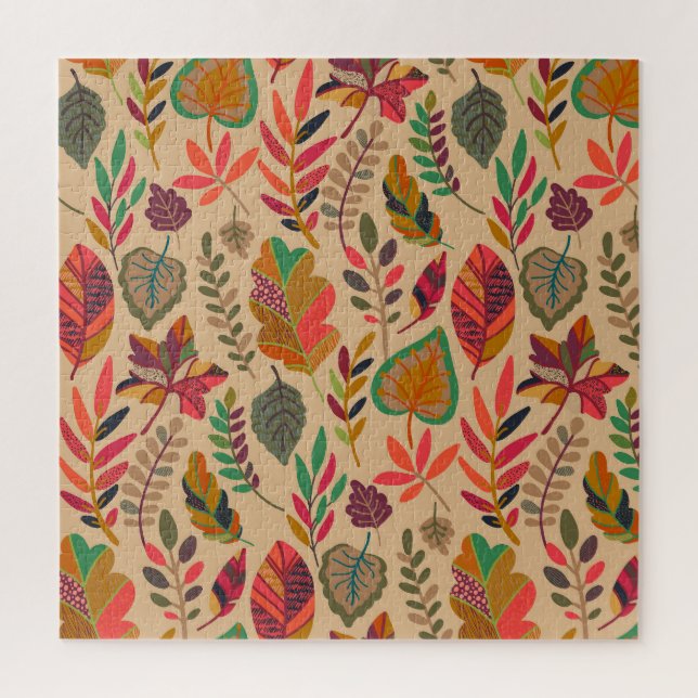 Herbstelemente: Vintages Muster (Vertikal)