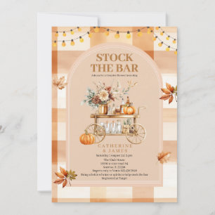 Herbstende leuchtet die Bar-Dusche Einladung