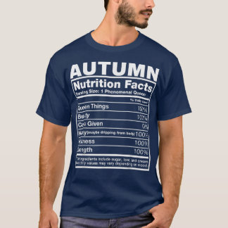 HerbsternährungsdatenHerbstname Geburtstag T-Shirt