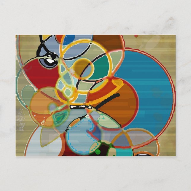 Herbsternte - Abstrakt Postkarte (Vorderseite)