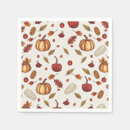 Herbsternte Erntedank Napkins Serviette