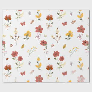 Herbsternte Floral Geschenkpapier