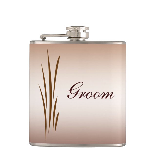 Herbsternte Hochzeit Flachmann (Vorderseite)