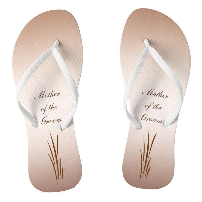 Herbsternte Hochzeit Mutter des Grooms Flip Flops (Fußbett)