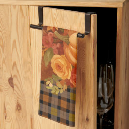 Herbsternte Kariert und Cornucopia Geschirrtuch