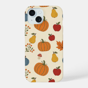 Herbsternte-Kürbisse Frucht Muster Case iPhone 15 Hülle