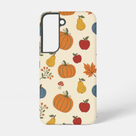 Herbsternte-Kürbisse Frucht Muster Case Samsung Galaxy Hülle